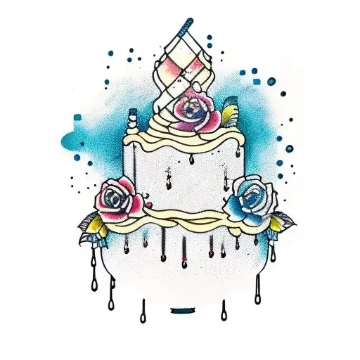 Wedding Cake With Drips