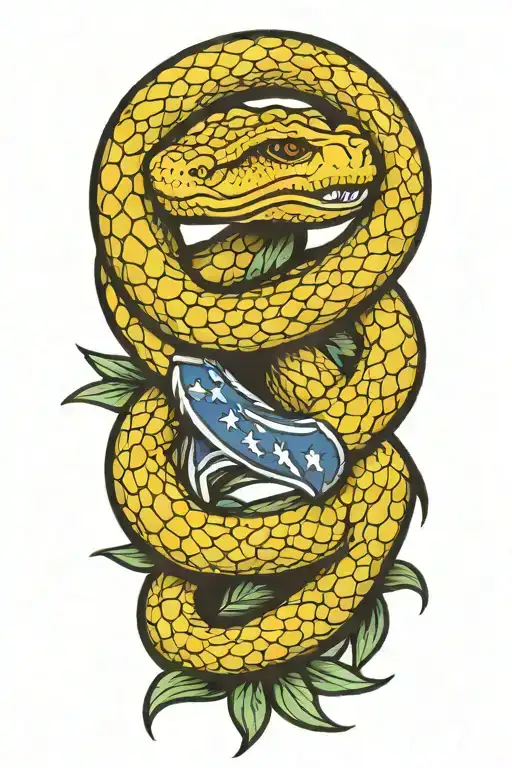 Don't Tread On Me Snake Patriot Yellow 2Nd Amendment