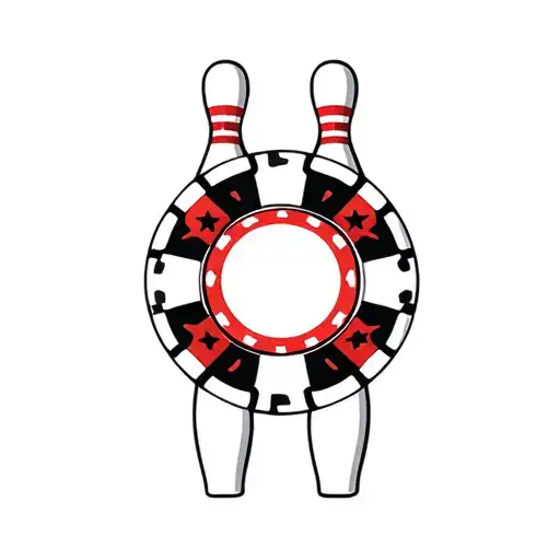 Poker Chip And Bowling Ball Transforming With The Arizona State Outline