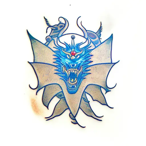 Black Dragon Blue Eyes