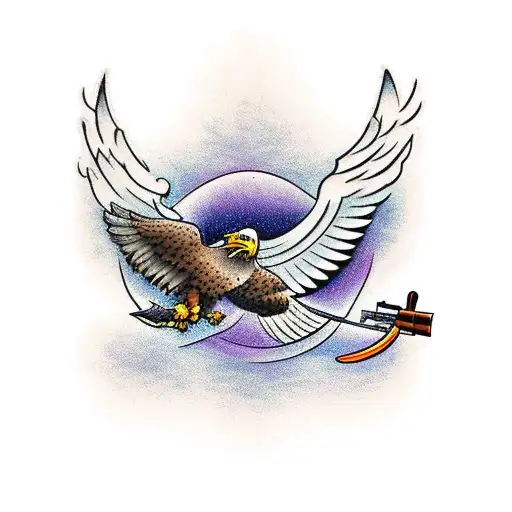 Eagle With Rifle