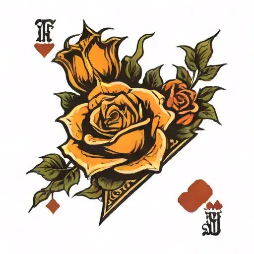 Roses Joker Playing Card