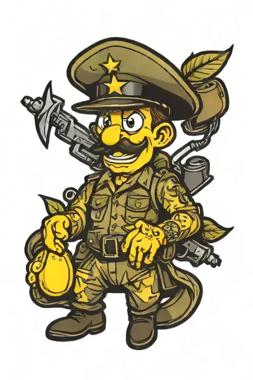 A Tactical Cartoon Looking Army Lemon