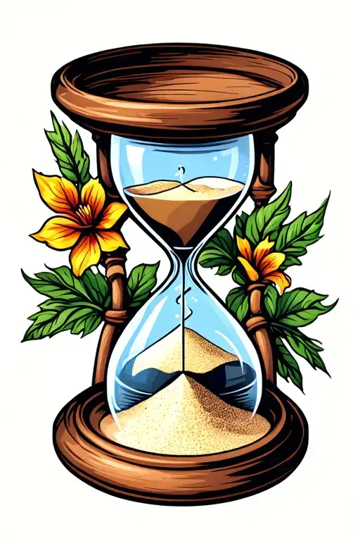 Hour Glass With Sand Turning