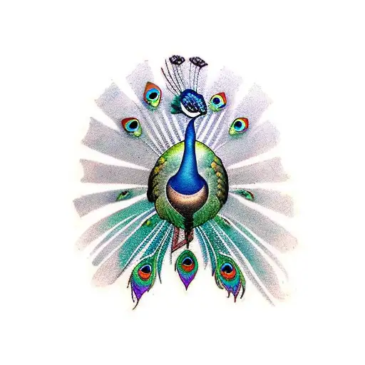 Peacock Yellow Black