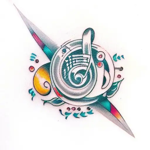 Music Symbol Tatto For Married Women In India
