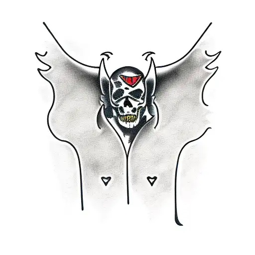 Coffin With Bat Wings