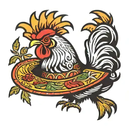 Rooster Sombrero Chili Pepper