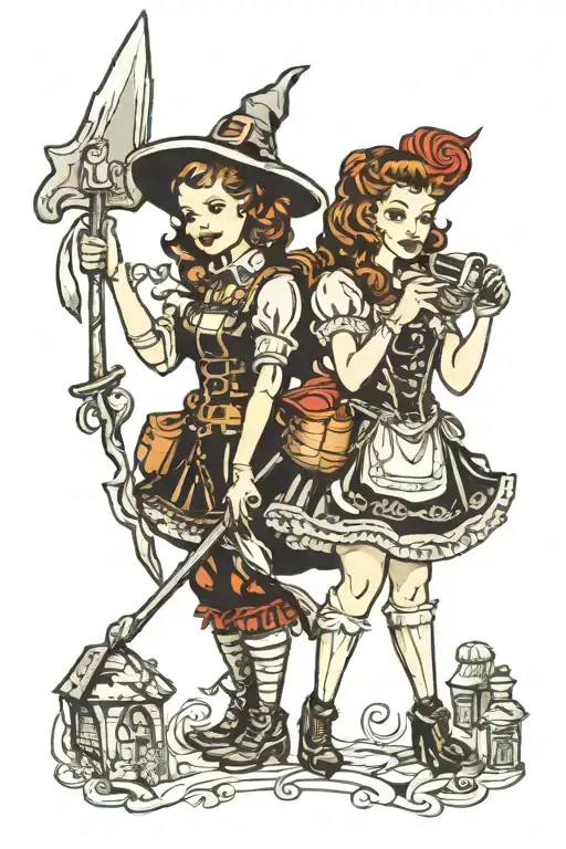 Hansel And Gretel Witch Hunters Pinup