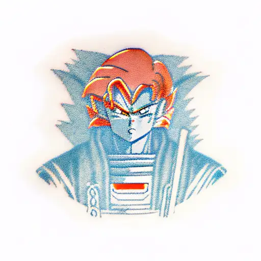 Mirai Trunks Dressed As Ronin On Side