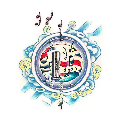 Letters 'Otb' With Music Design