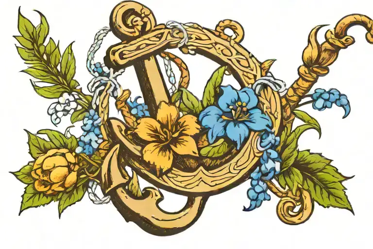 Bluebonnet Anchor Intertwined