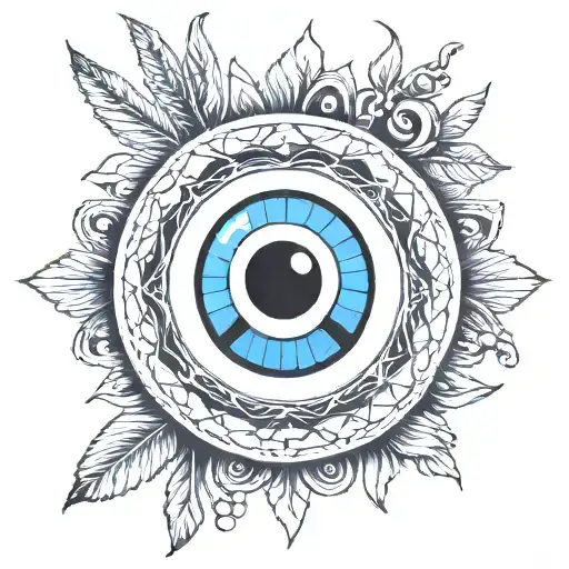 Evil Eye Peace Sign Inside