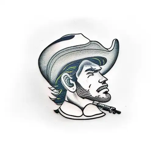 Cowboy Hat And Guitar