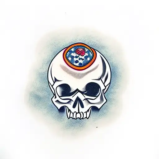 Skull With Brain Tumor