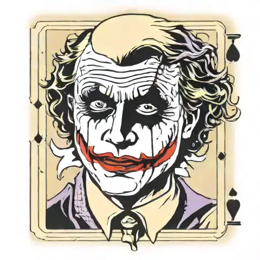 Heath Ledger Joker Cards Logo
