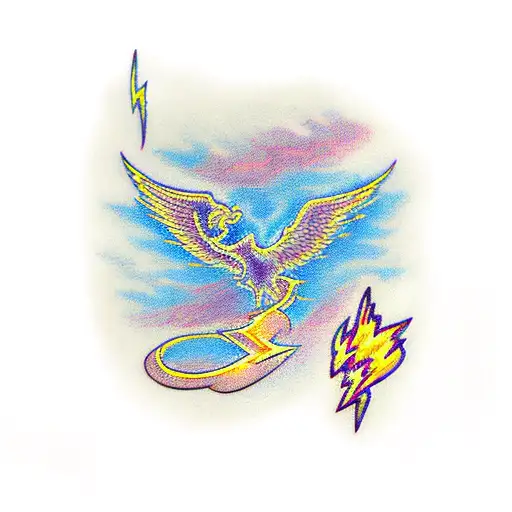 Phoenix With Lightning