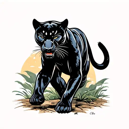 Black Panther Walking
