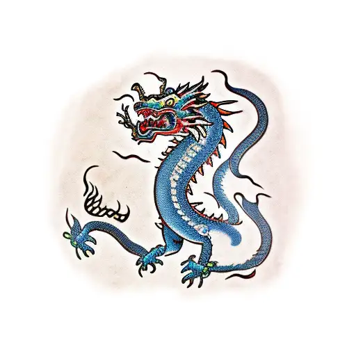 Vietnamese And Chinese Dragon