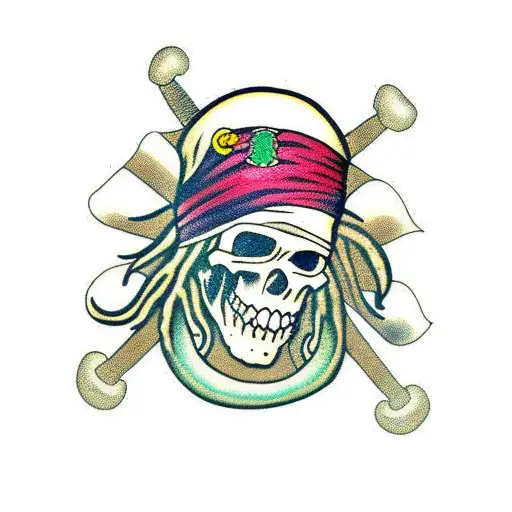 Pirate With Dreadlocks Freedom Reggae