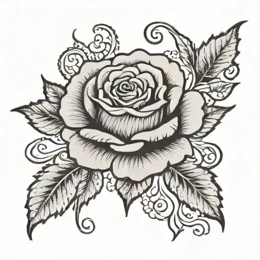 Lace And Gothic Rose