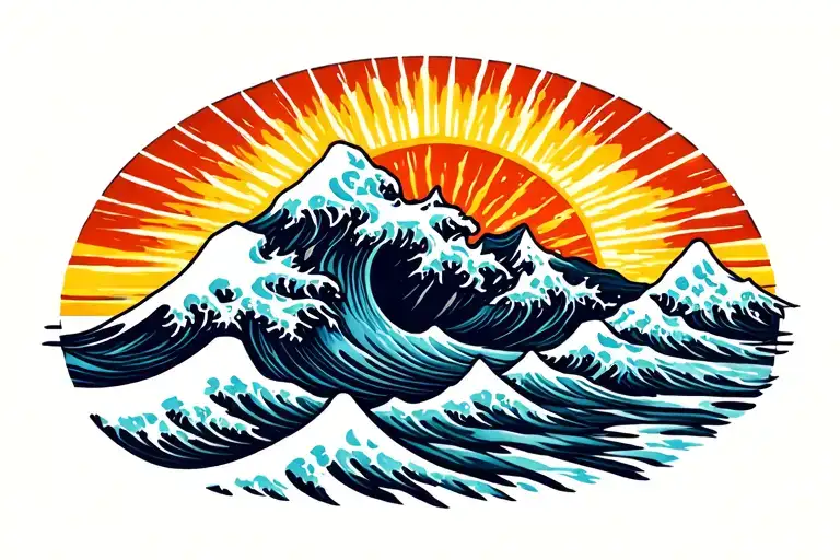 Wave Mountain Sun