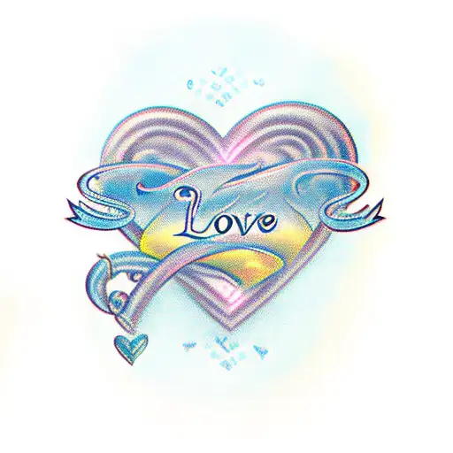 Oviyan Baby Name With Love Hearts