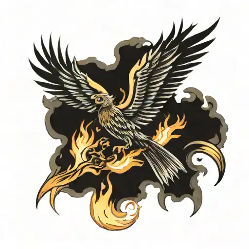Phoenix Rising From The Ashes