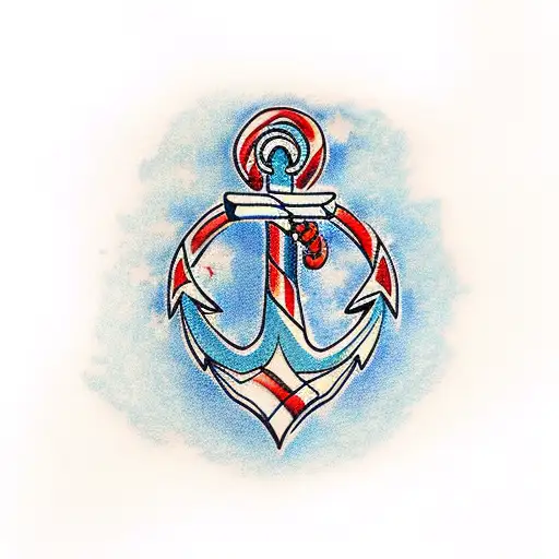 Anchor Red White Blue