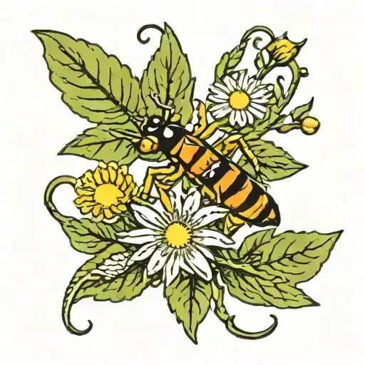 Olive Leaf Scorpio Night Daisy