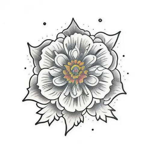 Marigold Flower Cosmo Flower Wanning Crest Moon