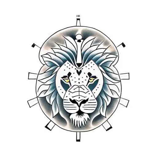 Yin And Yang And A Lion