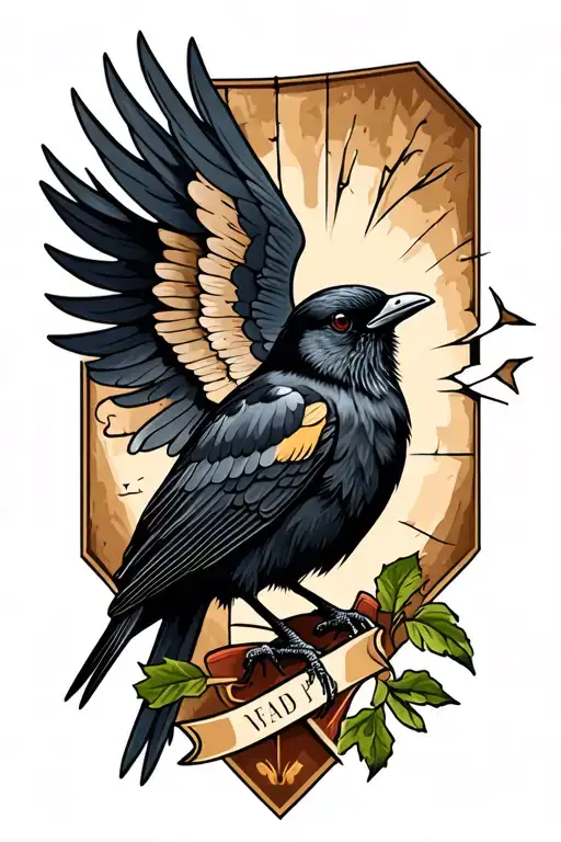 Black Bird With Broken Wing