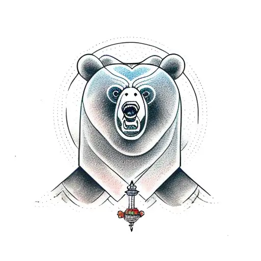 Standing Grilzzly Bear