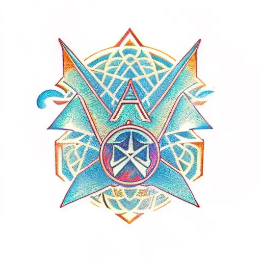 Zonai Symbol With Oroboros And Triforce