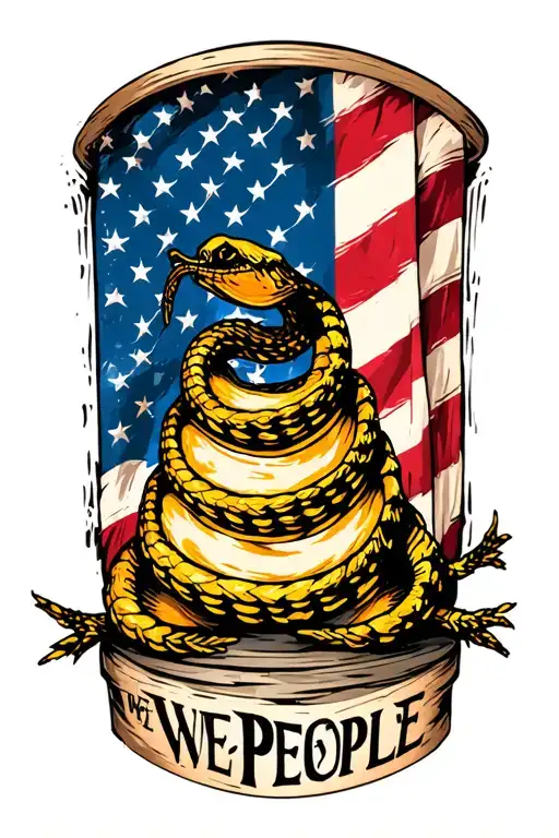 Gadsden Flag With We The People