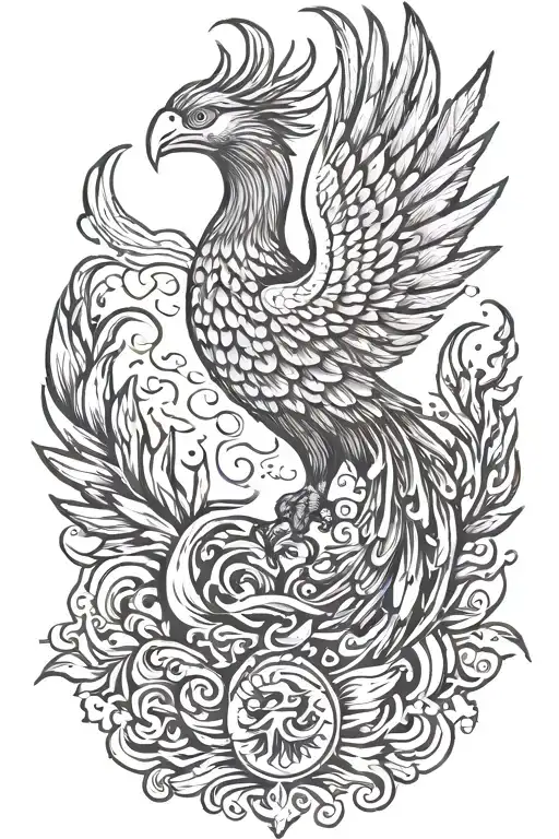 Phoenix Rising From The Ashes