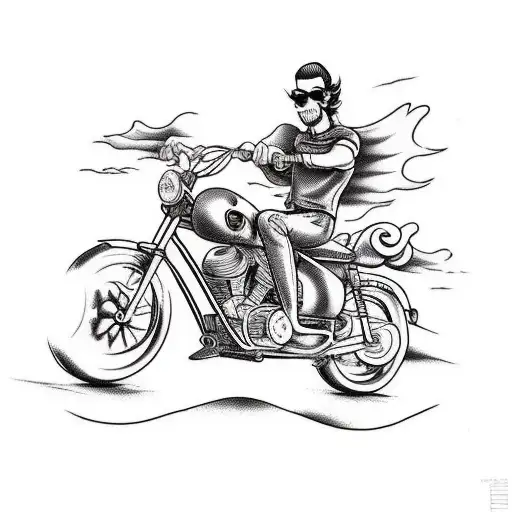 Cartoon Of An Extreme Avocado Riding A Bike