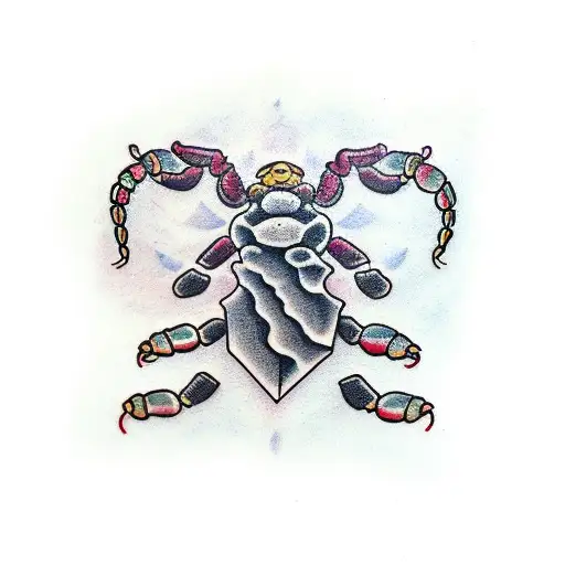 Scorpion With Granate