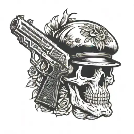 Skull And Gun