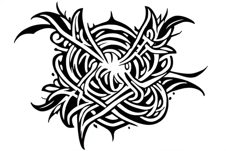 Simple Intertwined Tribal Patterns