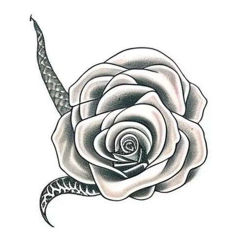 Snake Toxic Roses Gothic