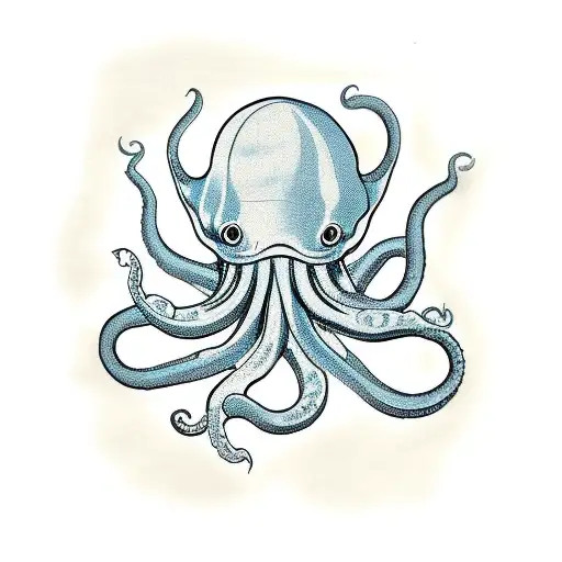 Giant Octopus With Boat