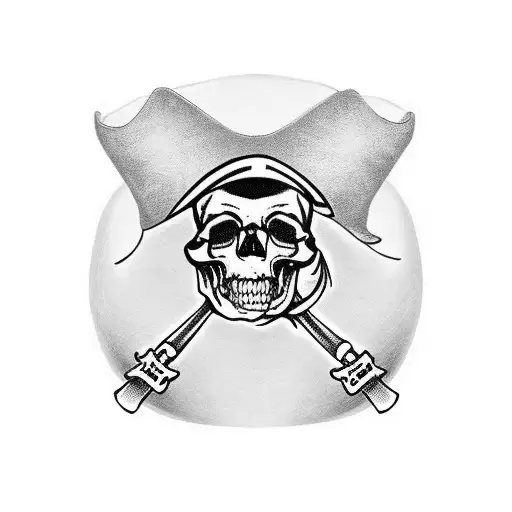 Skull And Cross Bones With The Irish Flag Hat