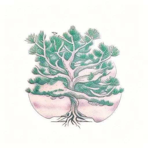 Pine Tree With Roots