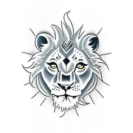 Baby Lion With Text Ada