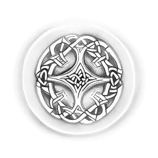 Celtic Ring With A Capital T In Its Centre