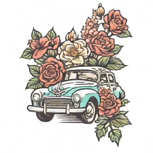 Flowers Car