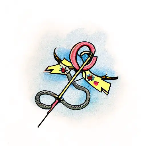 Bow And Arrow With Flowers