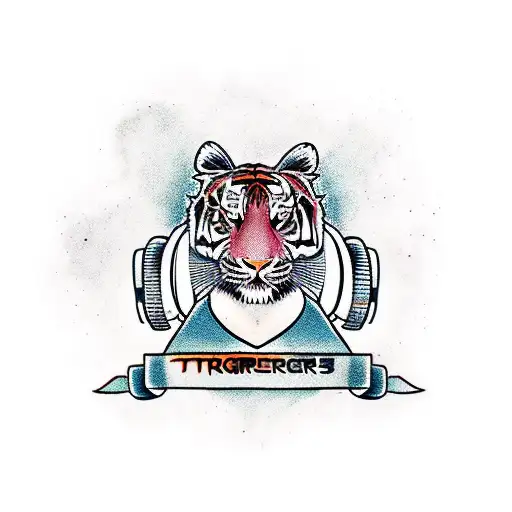 A Tiger Wearing A Stethoscope And Headphones